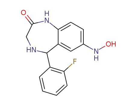 5-(2-fluoro-phenyl)-7-hydroxyamino-1,3,4,5-tetrahydro-benzo[e][1,4]diazepin-2-one