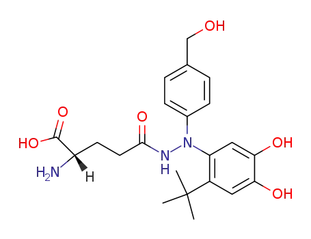 2-amino-4-[N'-(2-tert-butyl-4,5-dihydroxy-phenyl)-N'-(4-hydroxymethyl-phenyl)-hydrazinocarbonyl]-butyric acid