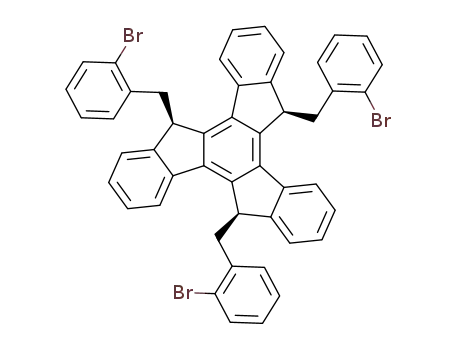 syn-5,10,15-tris(2-bromophenylmethyl)-10,15-dihydro-5H-diindeno[1,2-a;1',2'-c]fluorene