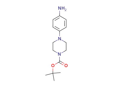 Molecular Structure of 170911-92-9 (4-(4-Aminophenyl)piperazine-1-carboxylic acid tert-butyl ester)