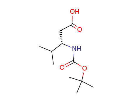 Pentanoic acid,3-[[(1,1-dimethylethoxy)carbonyl]amino]-4-methyl-, (3S)-(179412-79-4)