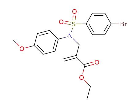 2-{[(4-bromo-benzenesulfonyl)-(4-methoxy-phenyl)-amino]-methyl}-acrylic acid ethyl ester