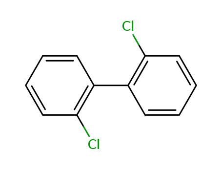 Molecular Structure of 13029-08-8 (2,2'-DICHLOROBIPHENYL)