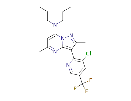 [3-(3-chloro-5-trifluoromethyl-pyridin-2-yl)-2,5-dimethyl-pyrazolo[1,5-a]pyrimidin-7-yl]-dipropyl-amine