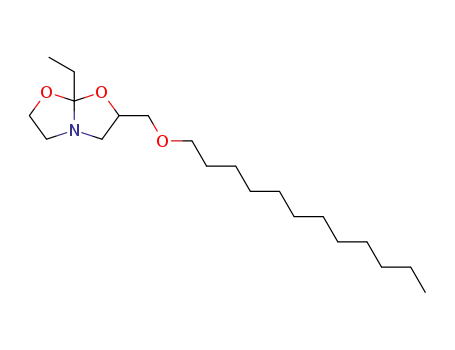 2-dodecyloxymethyl-7a-ethyl-tetrahydro-oxazolo[2,3-b]oxazole
