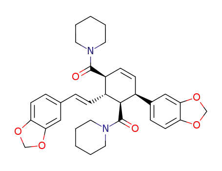 [(1S,2R,5S,6R)-2-Benzo[1,3]dioxol-5-yl-6-((E)-2-benzo[1,3]dioxol-5-yl-vinyl)-5-(piperidine-1-carbonyl)-cyclohex-3-enyl]-piperidin-1-yl-methanone