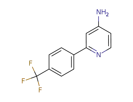 Molecular Structure of 849680-65-5 (2-{4-(trifluoromethyl)phenyl}-4-pyridinamine)