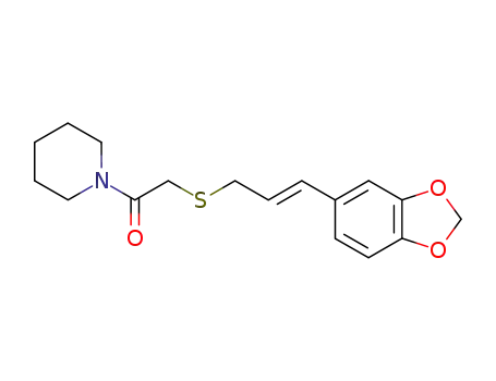 1-[(E)-3,4-(methylenedioxy)cinnamylthio]acetyl-piperidine
