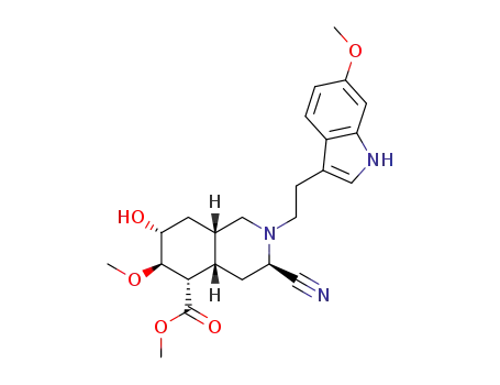 (3R,4aS,5S,6R,7R,8aS)-3-Cyano-7-hydroxy-6-methoxy-2-[2-(6-methoxy-1H-indol-3-yl)-ethyl]-decahydro-isoquinoline-5-carboxylic acid methyl ester