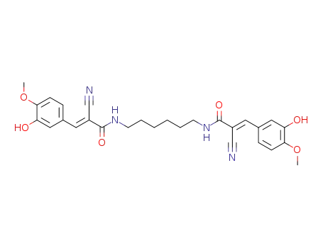 2-cyano-N-{6-[2-cyano-3-(3-hydroxy-4-methoxyphenyl)-acryloylamino]hexyl}-3-(3-hydroxy-4-methoxyphenyl)acrylamide