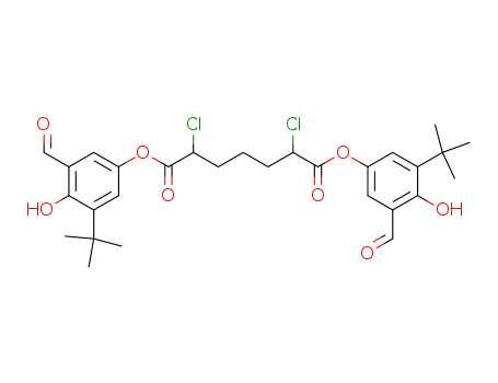 2,6-dichloro-heptanedioic acid bis-(3-tert-butyl-5-formyl-4-hydroxy-phenyl) ester