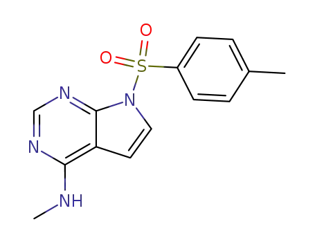 methyl-[7-(toluene-4-sulfonyl)-7H-pyrrolo[2,3-d]pyrimidin-4-yl]-amine