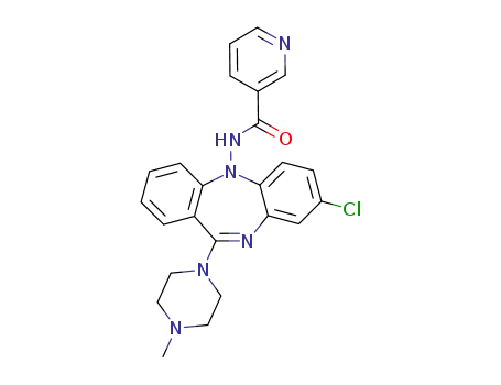 N-[8-chloro-11-(4-methyl-piperazin-1-yl)-dibenzo[b,e][1,4]diazepin-5-yl]-nicotinamide