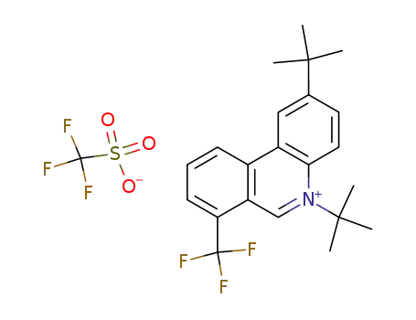 2,5-di-tert-butyl-7-trifluoromethyl-phenanthridinium; trifluoro-methanesulfonate