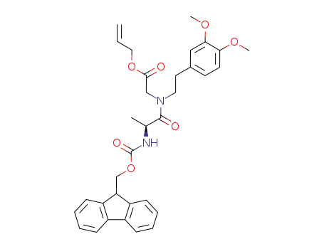 N-[(9H-fluorenyl-9-ylmethoxy)carbonyl]-L-alanyl-N-(3,4-dimethoxyphenethyl)glycine allyl ester