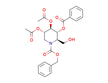 (2R,3R,4R,5S)-3-benzoyloxy-1-benzyloxycarbonyl-4,5-diacetoxy-2-(hydroxymethyl)piperidine