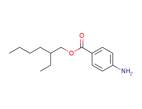 Molecular Structure of 26218-04-2 (p-Aminobenzoesure-2-ethylhexylester)