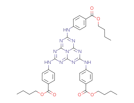 2,5,8-tris-(4-(butoxycarbonyl)phenylamino)-1,3,4,6,7,9,9b-heptaazaphenalene