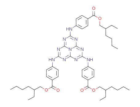 2,5,8-tris-(4-(2-ethylhexyloxycarbonyl)phenylamino)-1,3,4,6,7,9,9b-heptaazaphenalene