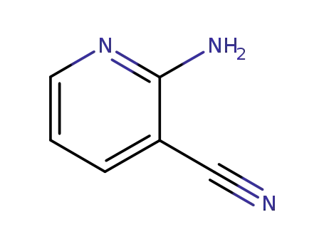 Molecular Structure of 24517-64-4 (2-Amino-3-cyanopyridine)
