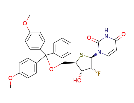 1-[5-O-(4,4'-dimethoxytrityl)-2-deoxy-2-fluoro-4-thio-β-D-ribofuranosyl]uracil