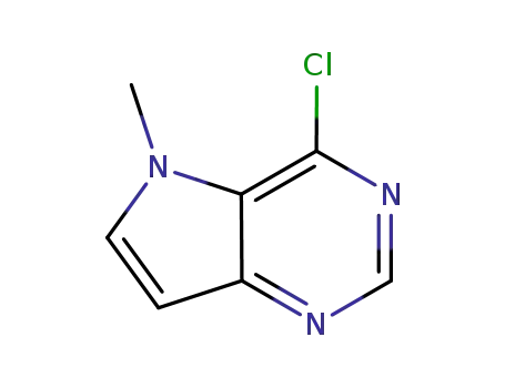 Molecular Structure of 871024-38-3 (4-Chloro-5-Methyl-5H-pyrrolo[3,2-d]pyriMidine)
