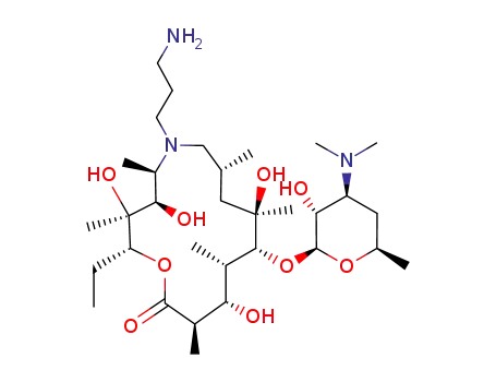 3-descladinosyl-9-deokso-9a-aza-9a-(3-aminopropyl)-9a-homoeritromicin A
