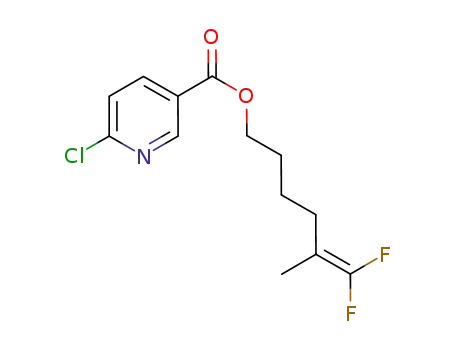 6,6-difluoro-5-methyl-5-hexenyl 6-chloronicotinate