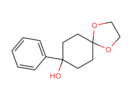 Molecular Structure of 94112-58-0 (8-PHENYL-1,4-DIOXASPIRO[4,5]DECAN-8-OL)