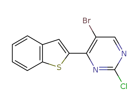 4-(benzo[b]thiophen-2-yl)-5-bromo-2-chloropyrimidine
