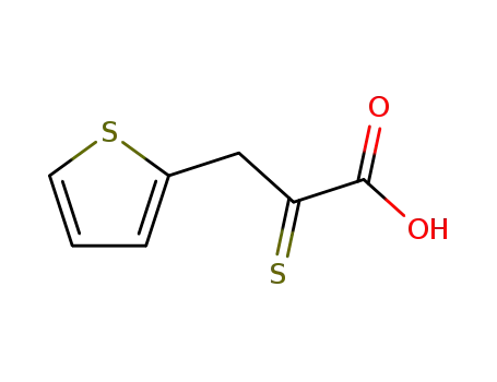 Molecular Structure of 89677-36-1 (3-(thiophen-2-yl)-2-thioxopropanoic acid)