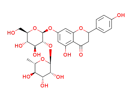 4H-1-Benzopyran-4-one, 7-[[2-O-(6-deoxy-alpha-L-mannopyranosyl)-beta-D-glucopyranosyl]oxy]-2,3-dihydro-5-hydroxy-2-(4-hydroxyphenyl)-, (2S)-