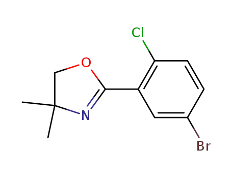 2-(2-chloro-5-bromophenyl)-4,5-dihydro-4,4-dimethyloxazole