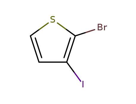 Molecular Structure of 24287-92-1 (2-BROMO-3-IODOTHIOPHENE)
