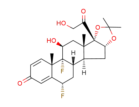 Molecular Structure of 67-73-2 (Fluocinolone acetonide)