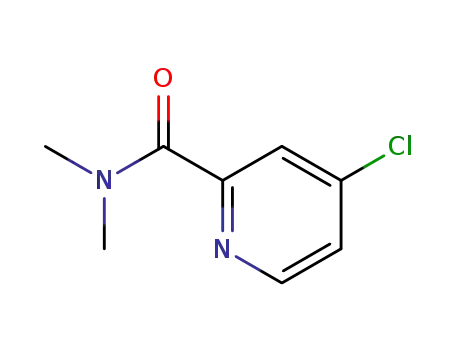 Molecular Structure of 114780-06-2 (4-CHLORO-N,N-DIMETHYL-PYRIDINE-2-CARBOXAMIDE)
