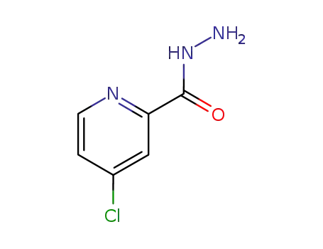Molecular Structure of 73771-11-6 (4-CHLORO-PYRIDINE-2-CARBOXYLIC ACID HYDRAZIDE)