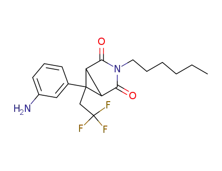 3-Hexyl-6-(3-aminophenyl)-6-(2,2,2-trifluoroethyl)-3-azabicyclo[3.1.0]hexane-2,4-dione