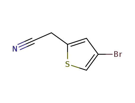 Molecular Structure of 160005-43-6 ((4-Bromo-thiophen-2-yl)-acetonitrile)