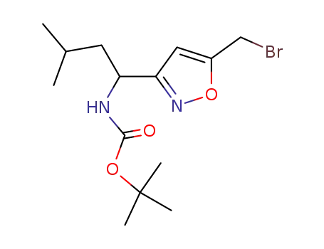 [1-(5-bromomethyl-isoxazol-3-yl)-3-methyl-butyl]-carbamic acid tert-butyl ester