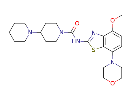 [1,4']Bipiperidinyl-1'-carboxylic acid (4-methoxy-7-morpholin-4-yl-benzothiazol-2-yl)-amide