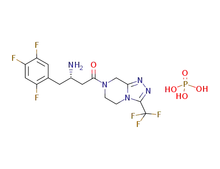 (2S)-4-oxo-4-[3-(trifluoromethyl)-5,6-dihydro[1,2,4]triazolo[4,3-a]pyrazin-7(8H)-yl]-1-(2,4,5-trifluorophenyl)butan-2-amine dihydrogenphosphate salt