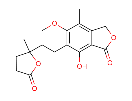 1(3H)-Isobenzofuranone,
7-hydroxy-5-methoxy-4-methyl-6-[2-(tetrahydro-2-methyl-5-oxo-2-furanyl
)ethyl]-