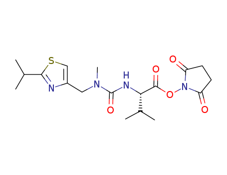 Urea,N'-[(1S)-1-[[(2,5-dioxo-1-pyrrolidinyl)oxy]carbonyl]-2-methylpropyl]-N-methyl-N-[[2-(1-methylethyl)-4-thiazolyl]methyl]-(9CI)