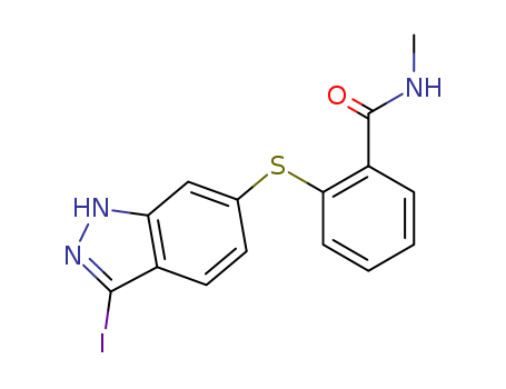 Benzamide, 2-[(3-iodo-1H-indazol-6-yl)thio]-N-methyl-