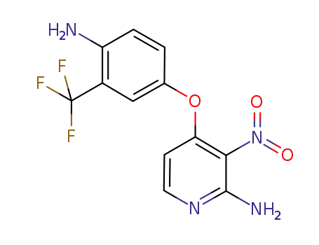 4-(4-amino-3-(trifluoromethyl)phenoxy)-3-nitropyridin-2-amine