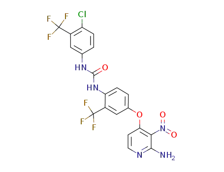 1-(4-(2-amino-3-nitropyridin-4-yloxy)-2-(trifluoromethyl)phenyl)-3-(4-chloro-3-(trifluoromethyl)phenyl)urea
