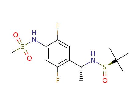 N-[4-((1R)-1-{[(R)-tert-butylsulfinyl]amino}ethyl)-2,5-difluorophenyl]methanesulfonamide