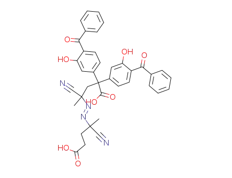 Di-(3-hydroxy-4-benzoylphenyl)trans-4,4'-azobis(4-cyanovalerate)