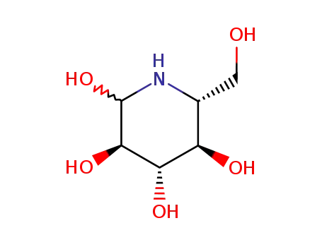 Molecular Structure of 15218-38-9 (Nojirimycin)